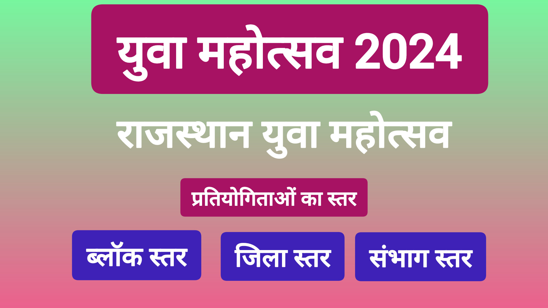 “विकसित भारत,” “विकसित राजस्थान” की संकल्पना को साकार करने के लिए इस वित्तीय वर्ष को “राज्य युवा महोत्सव” के रूप में मनाया जायेगा