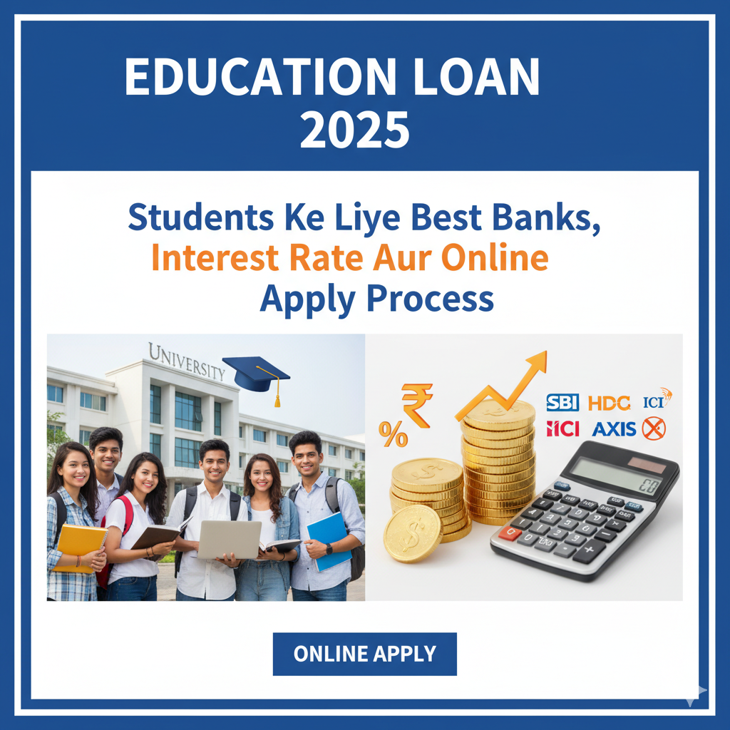Education Loan 2025: Students Ke Liye Best Banks, Interest Rate Aur Online Apply Process