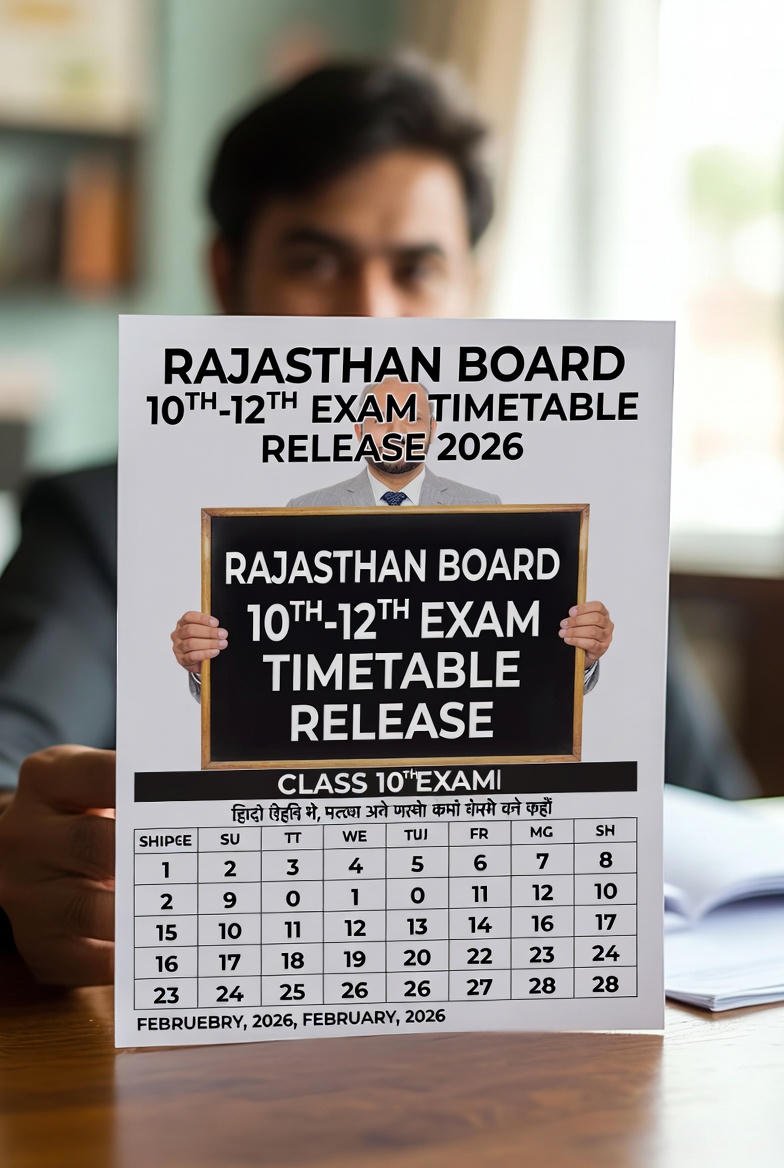 राजस्थान बोर्ड की 10वीं-12वीं परीक्षा का टाइम टेबल जारी:जानें- कब से शुरू होंगे एग्जाम, कितने दिन चलेंगे; कितनी आएगी छुट़्टी